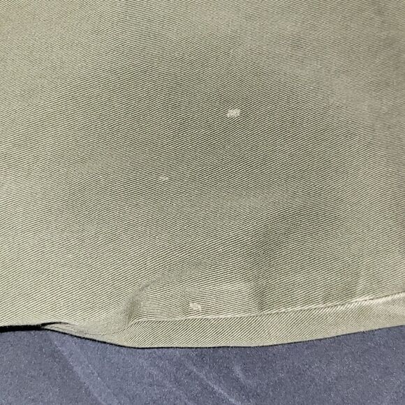 Woolrich Military Green Button-Front Flannel Jacket Cotton Lined with corduroy - Picture 10 of 13